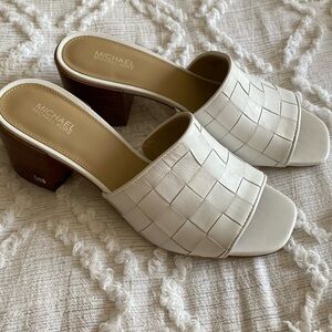 Michael Kors Ingrid woven leather Mules size 7